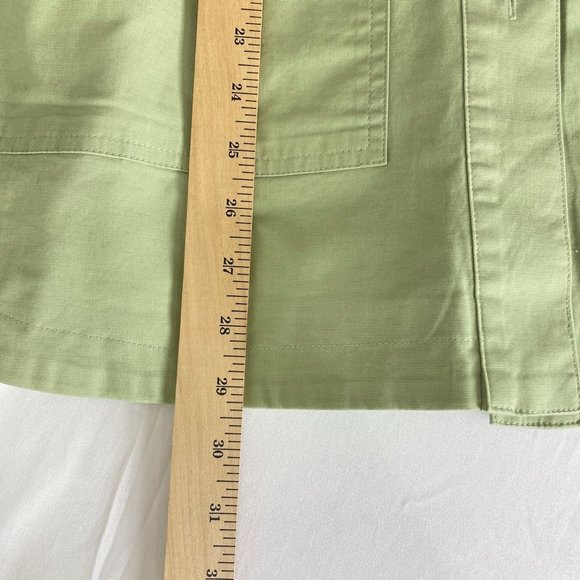 Universal Thread Womens Jacket XS Utility Long Green Button Up Front Pockets New - Picture 10 of 12